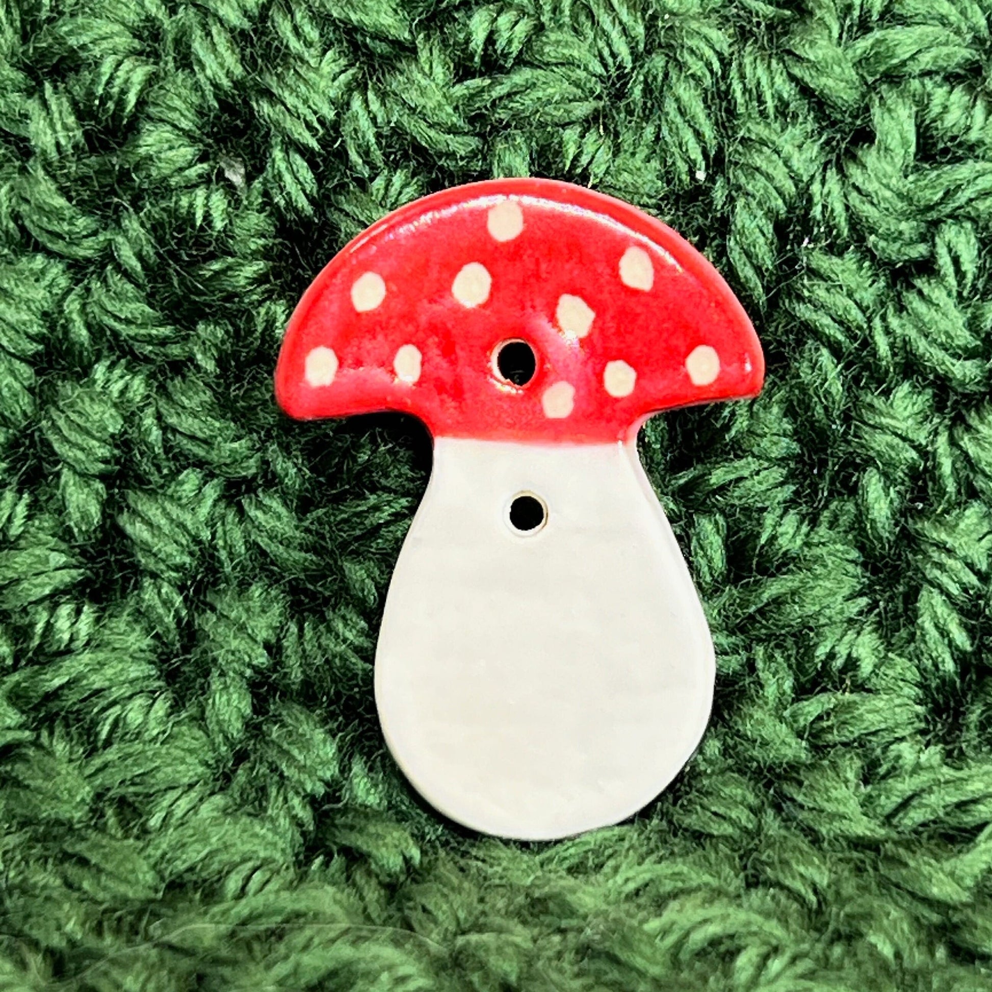 Red and White Mushroom Buttons