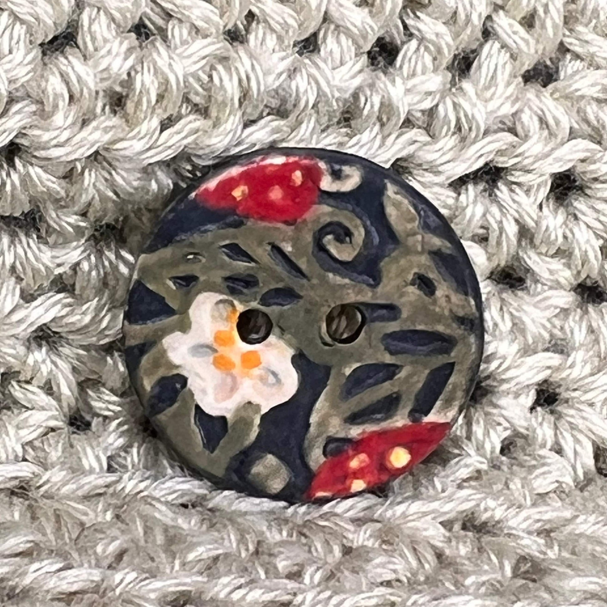 Goblin Core Strawberry Patch Small Round Ceramic Buttons