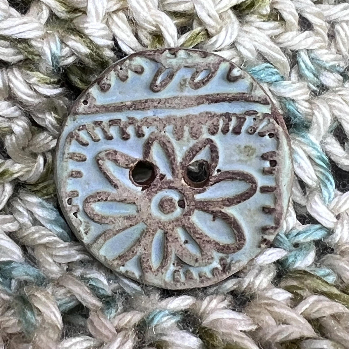 Matte Ceramic Succulent Button