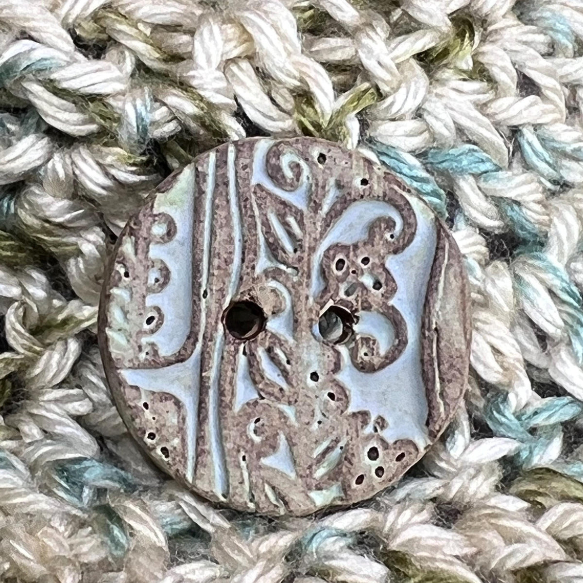 Matte Ceramic Succulent Button