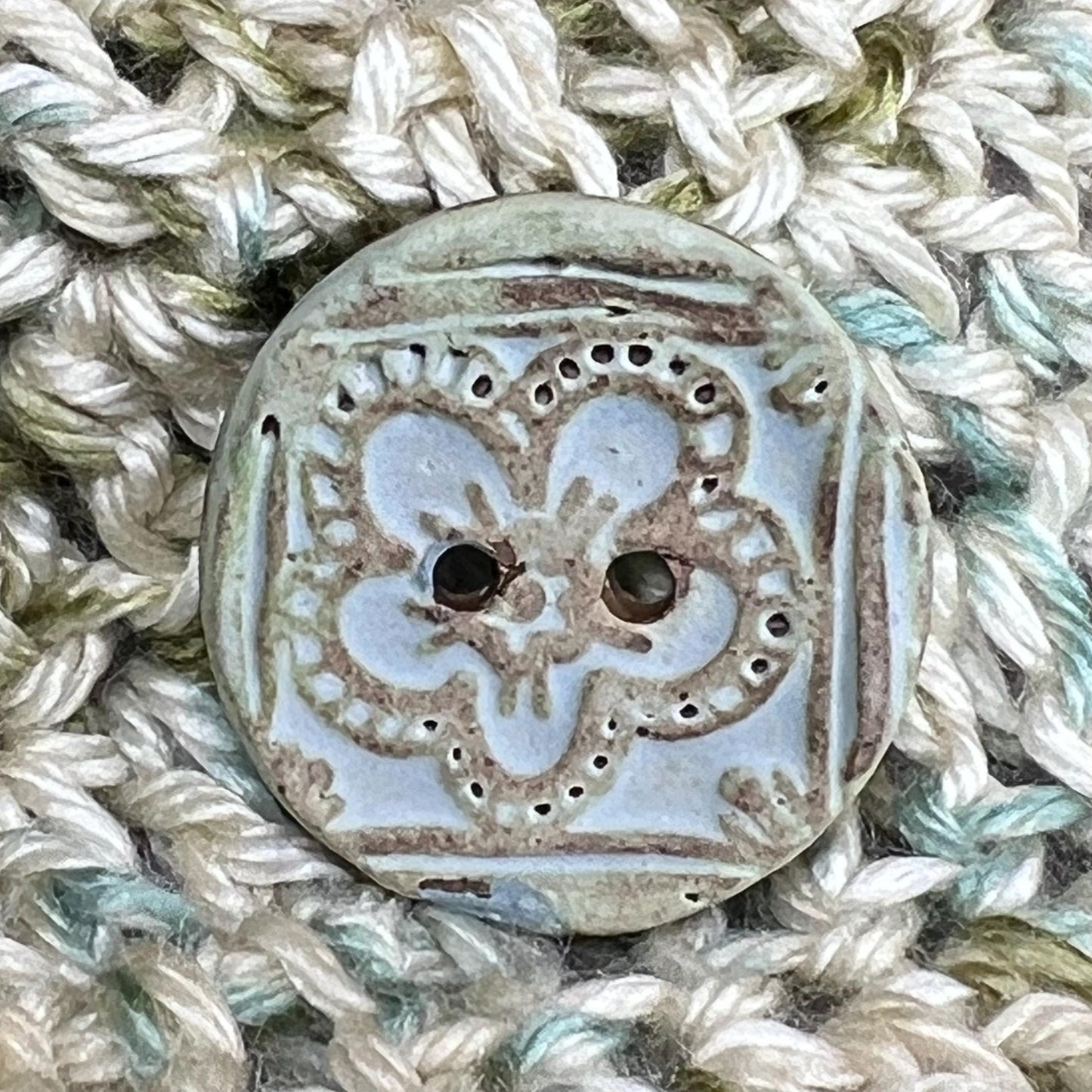 Matte Ceramic Succulent Button