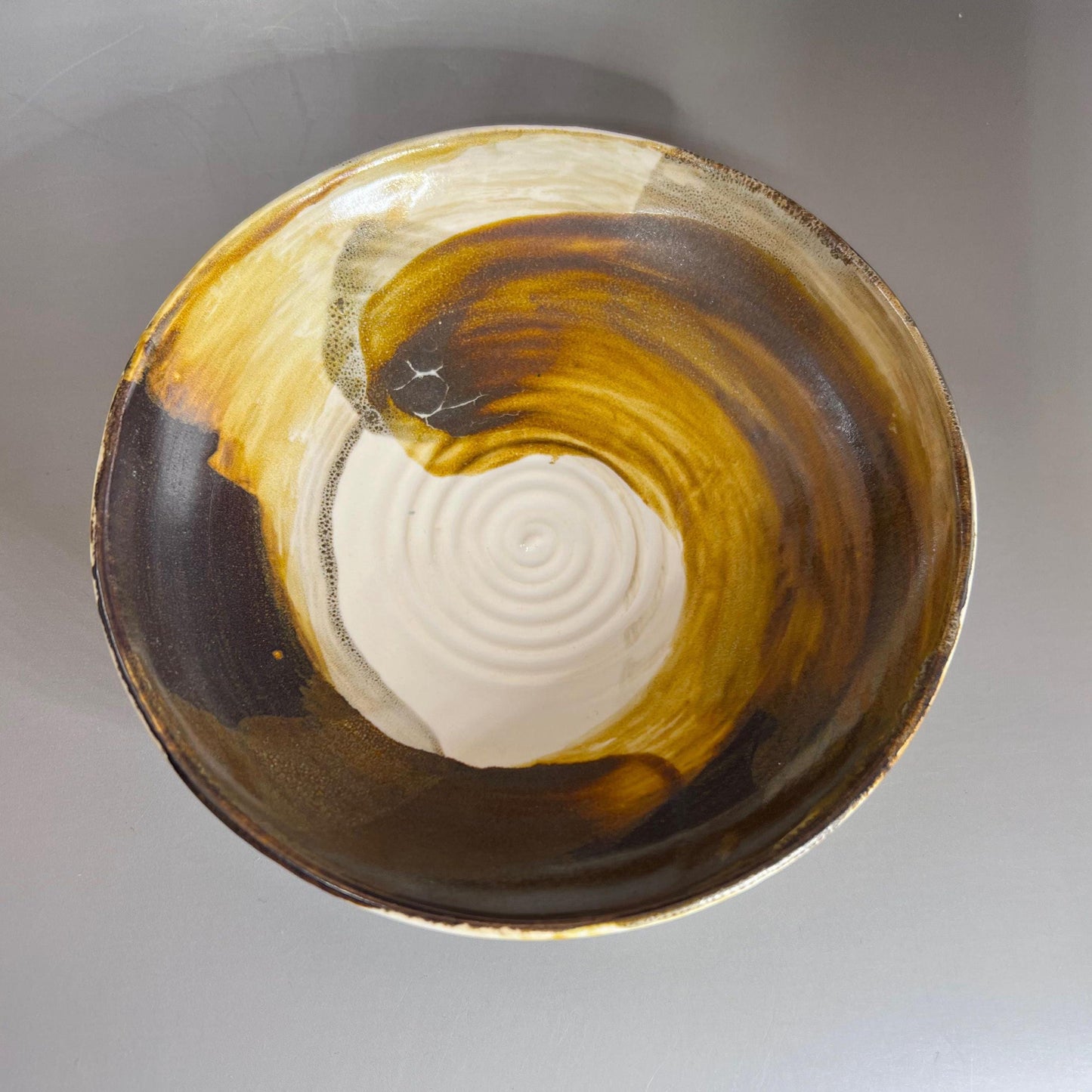 Shallow White with Copper Dish