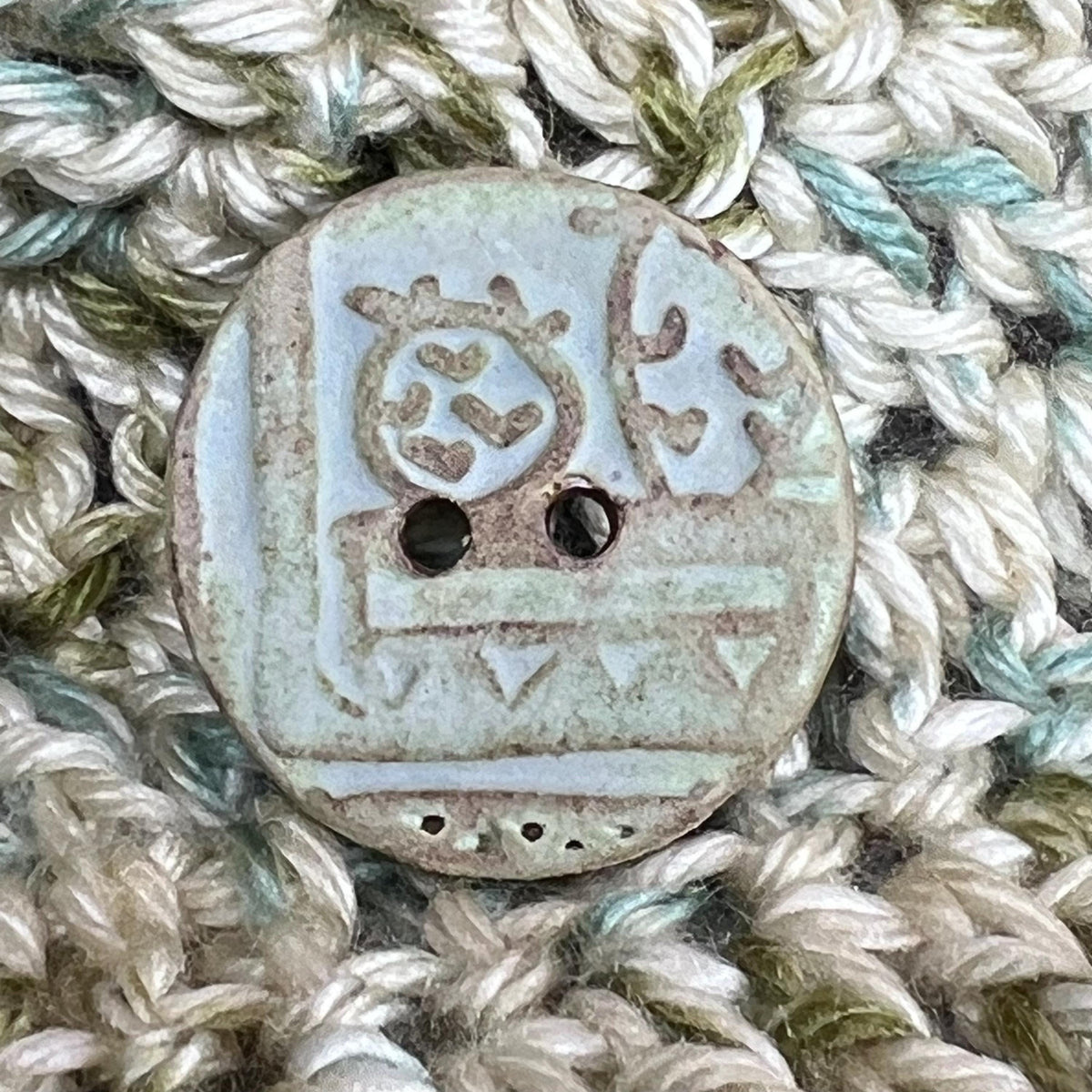 Matte Ceramic Succulent Button