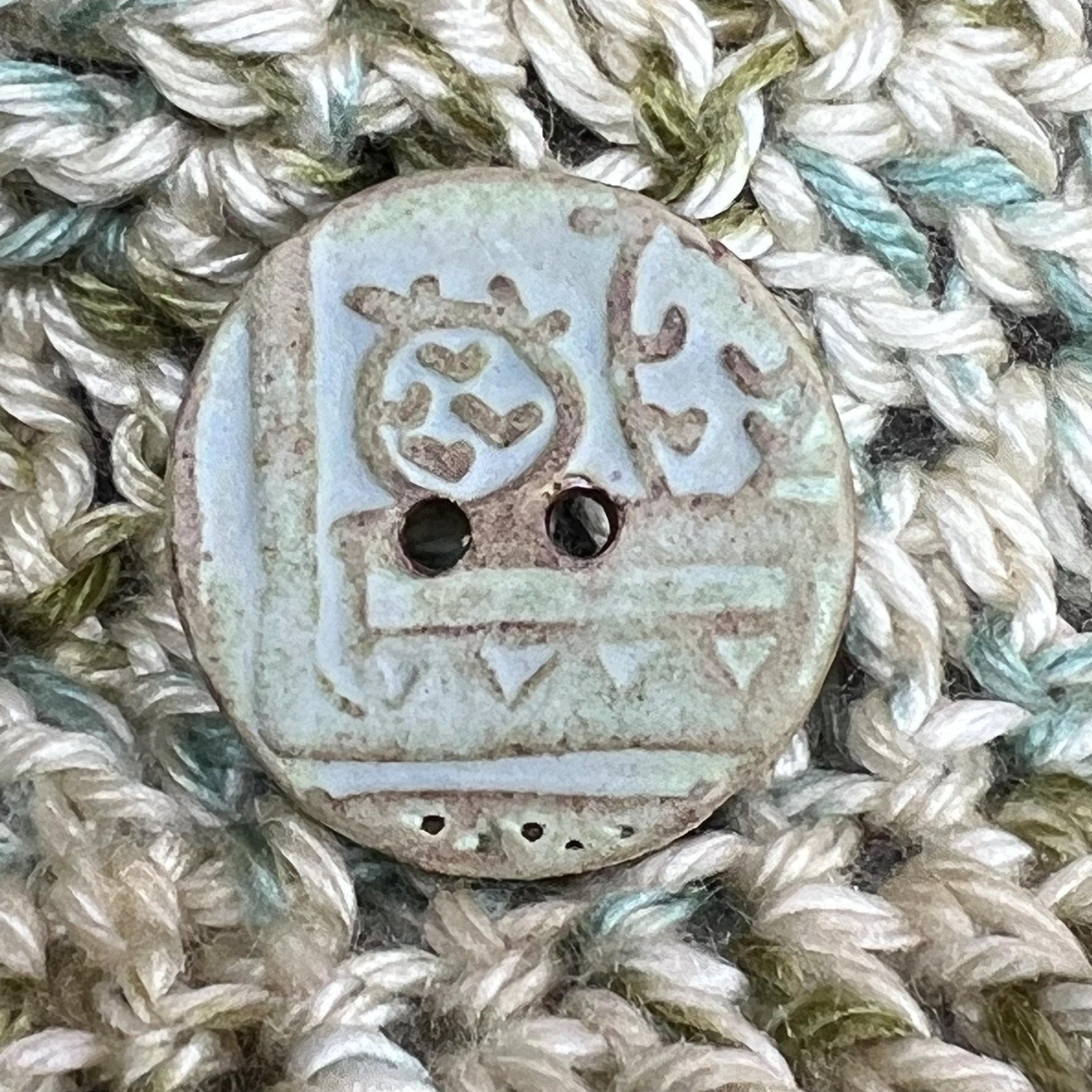 Matte Ceramic Succulent Button