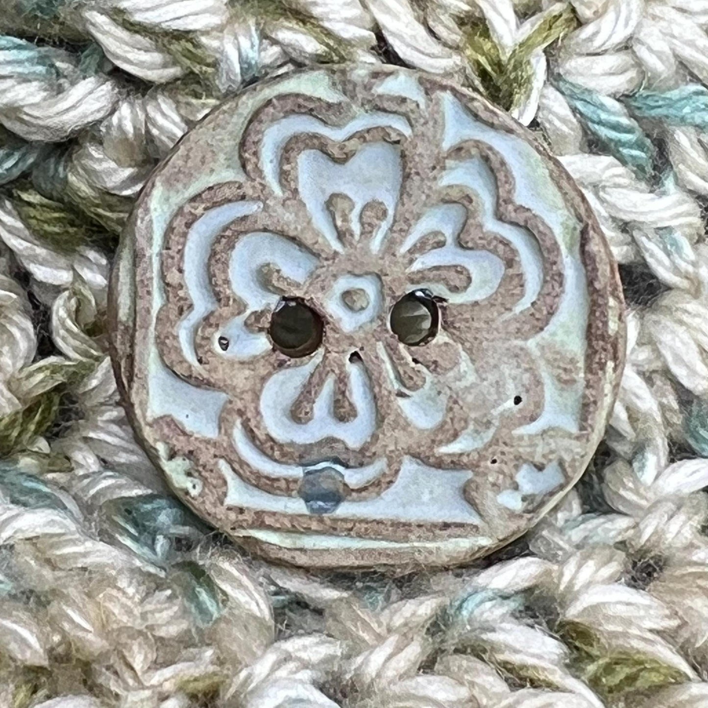 Matte Ceramic Succulent Button