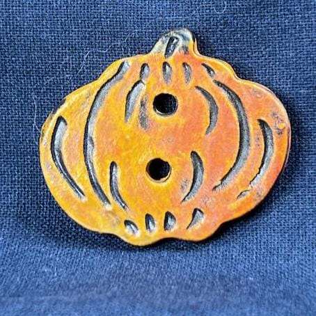 Ceramic Pumpkin Shaped Button