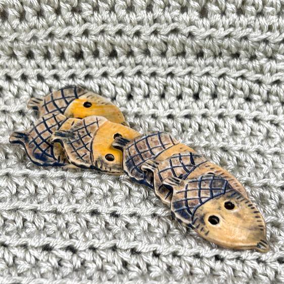Ceramic Acorn Shaped Button