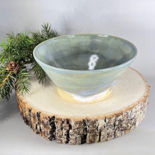 Blue and Gray Small Serving Bowl