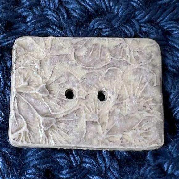 Ginkgo Leaf Textured Ceramic Button Sets