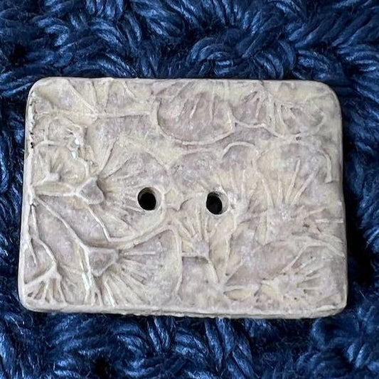 Ginkgo Leaf Textured Ceramic Button Sets