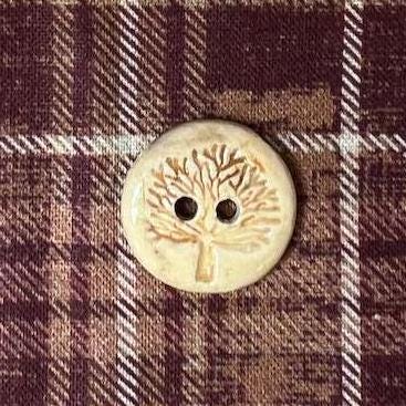 Small Round Tree Ceramic Buttons