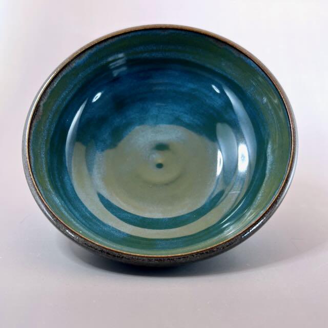 Green and Blue Shallow Bowl