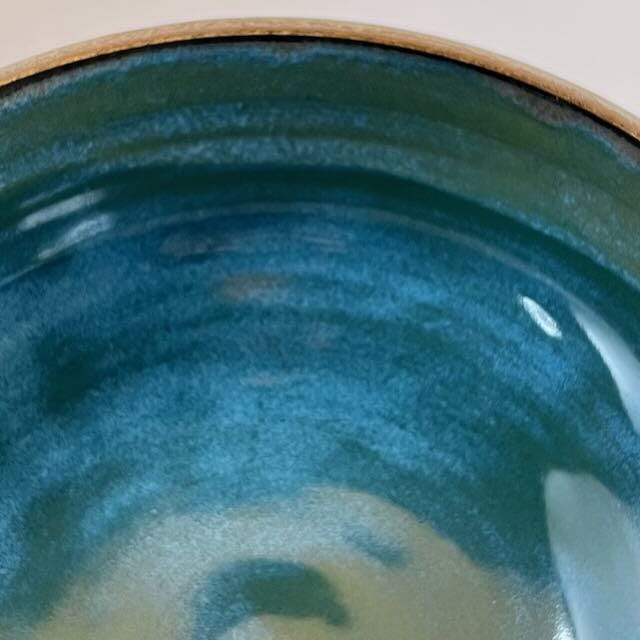 Green and Blue Shallow Bowl