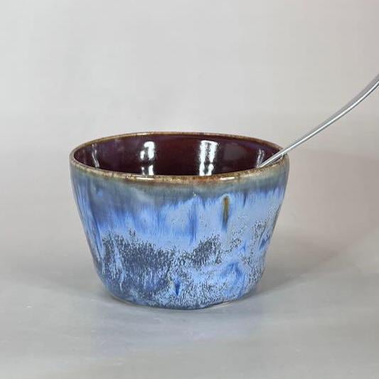 Blue and Berry Small Bowl/Prep Bowl/Cache Pot