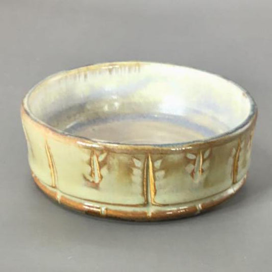 Pale Yellow and White Charcuterie or Condiment Bowl