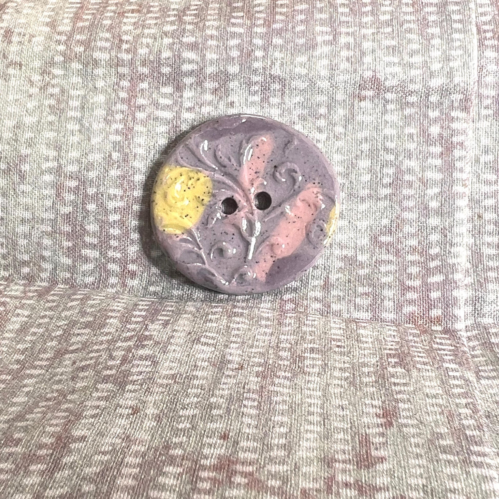 Porcelain Pastel Filigree Patterned Buttons