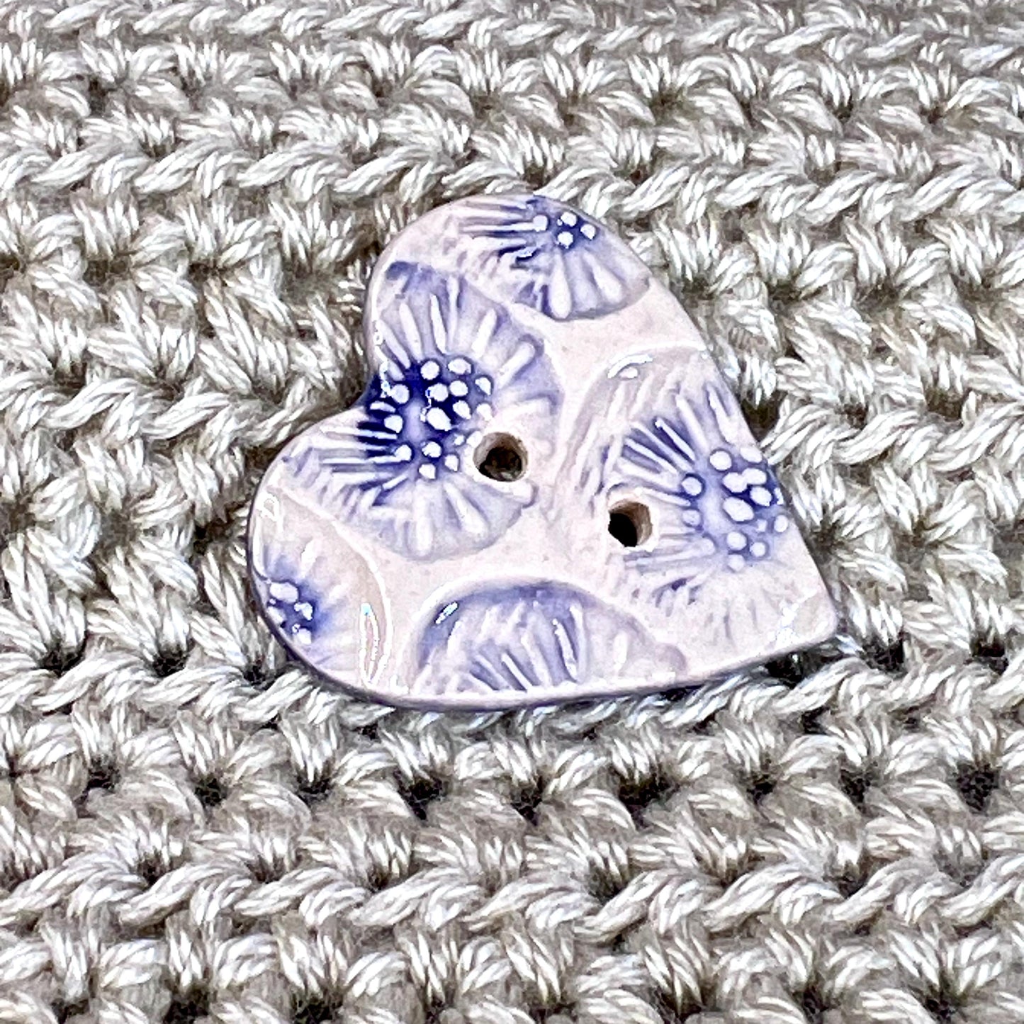 White with Blue and Purple Flower Textures