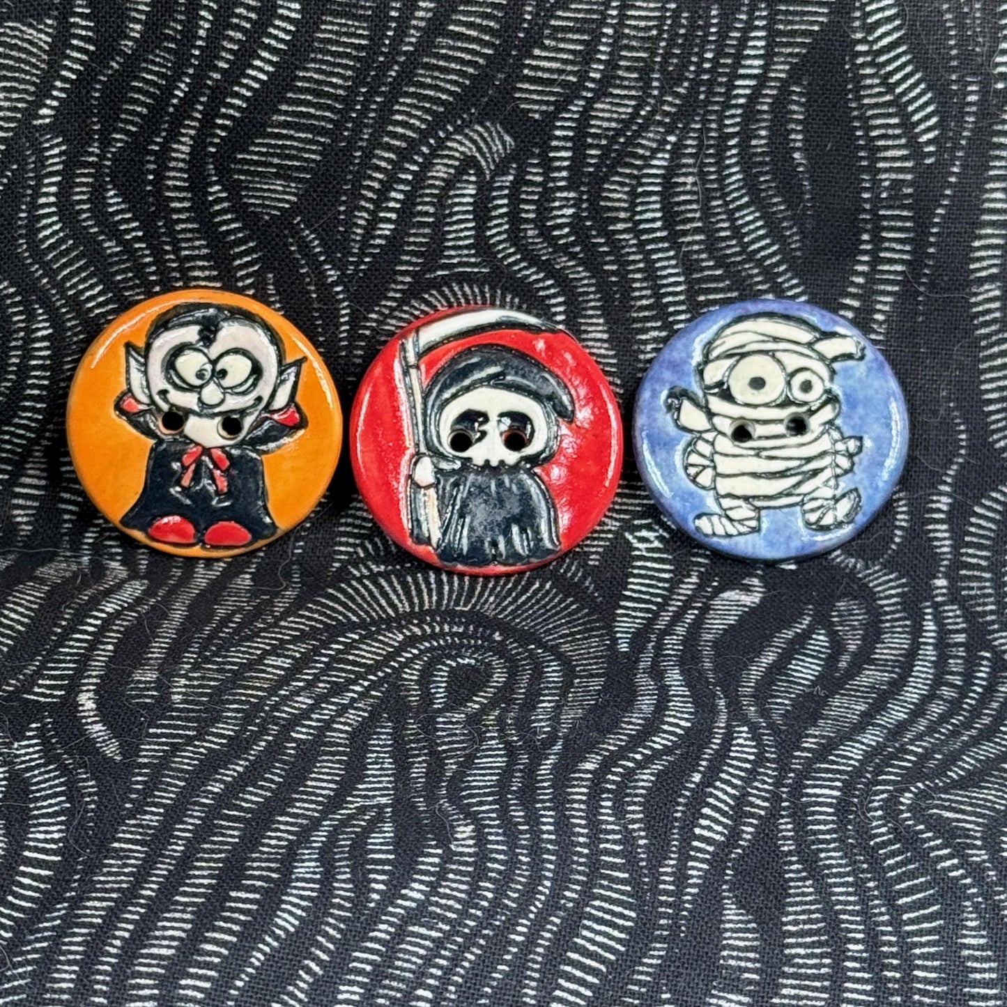 Halloween Ghouls Button Set
