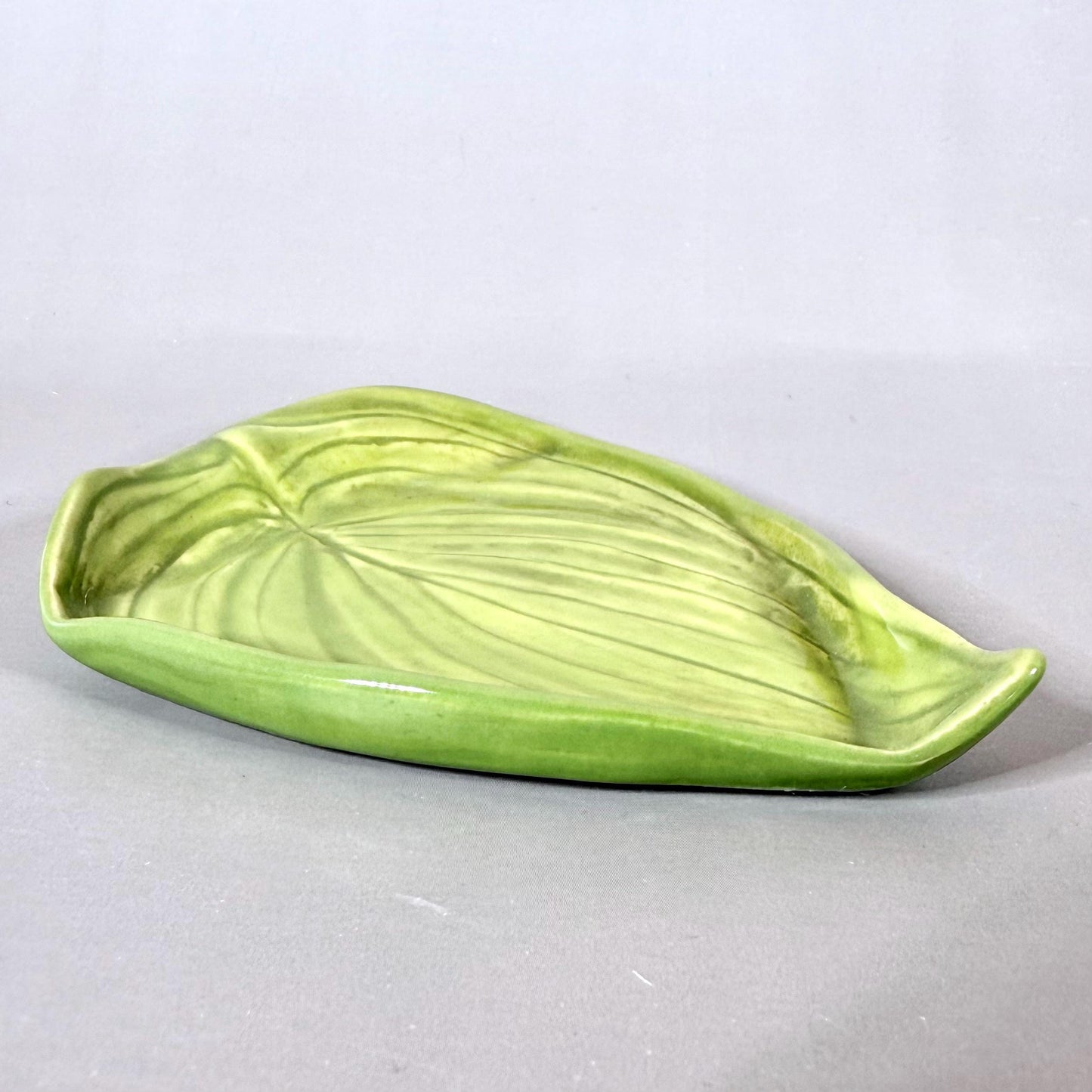 Bright Green Leaf Teabag Holder/Spoon Rest/ Trinket Dish