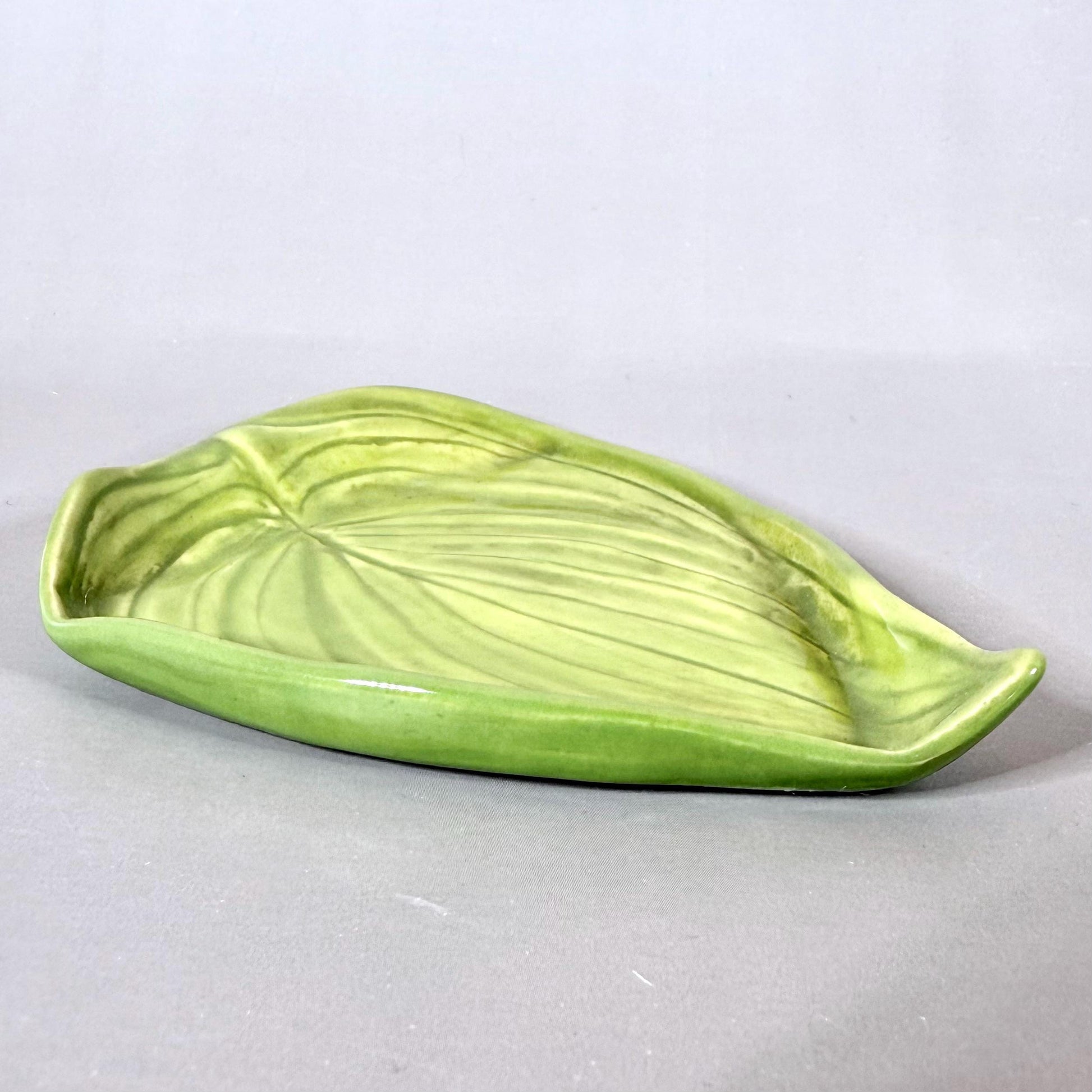 Bright Green Leaf Teabag Holder/Spoon Rest/ Trinket Dish