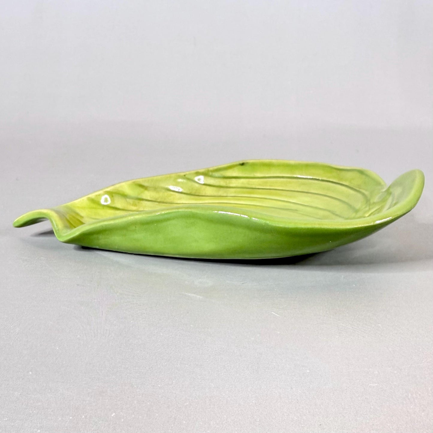 Bright Green Leaf Teabag Holder/Spoon Rest/ Trinket Dish #2