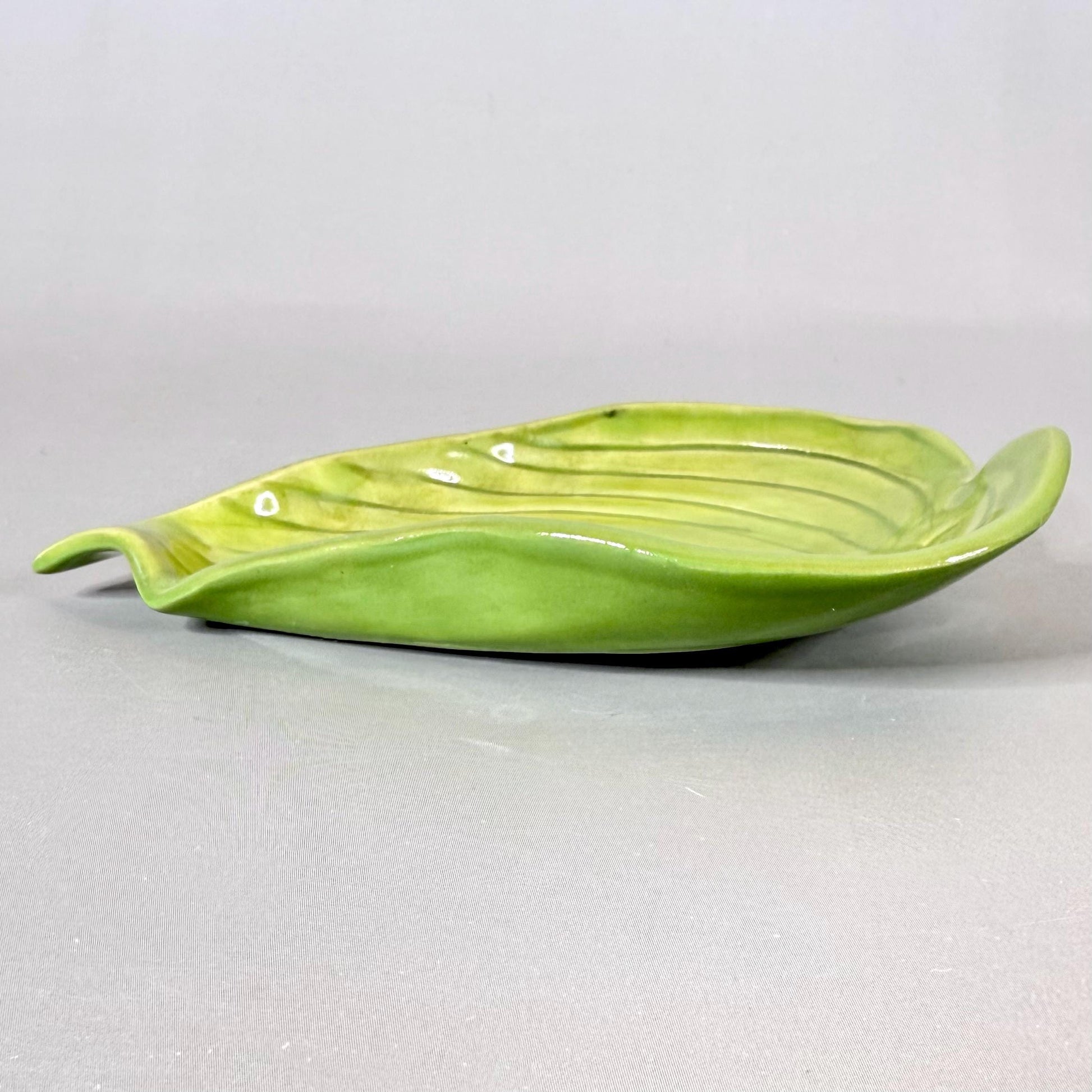 Bright Green Leaf Teabag Holder/Spoon Rest/ Trinket Dish #2