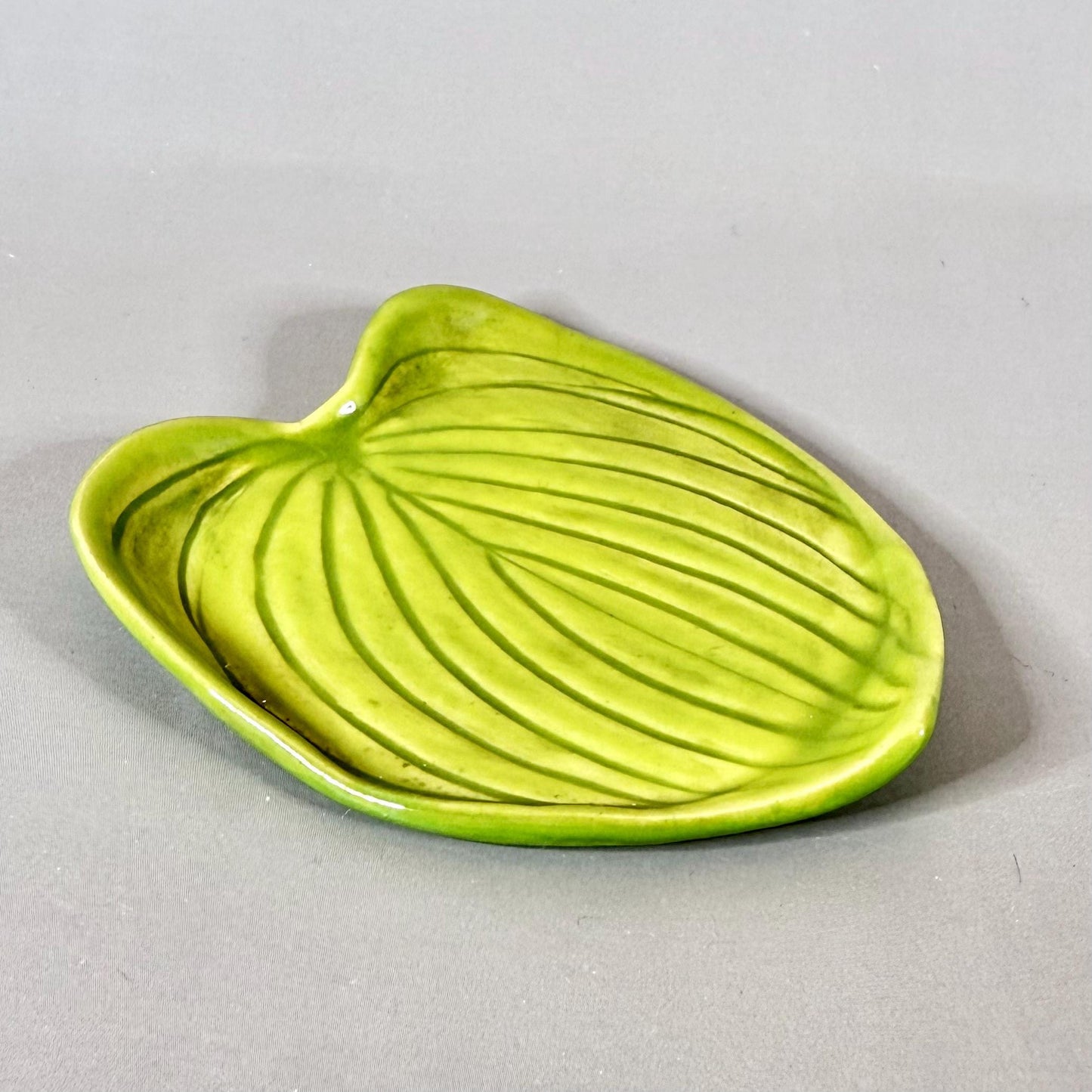Bright Green Leaf Teabag Holder/Spoon Rest/ Trinket Dish #3