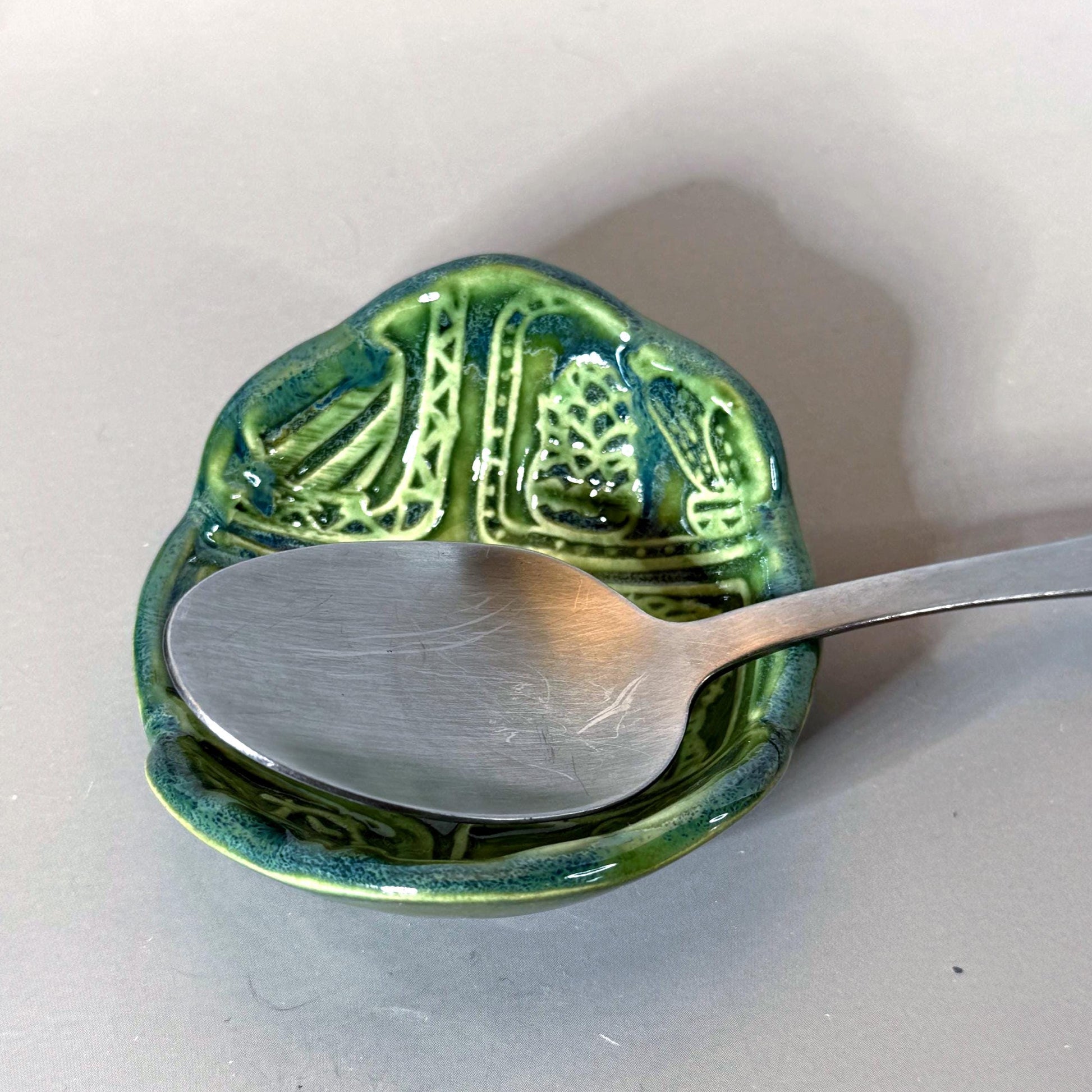 Succulent Design Teabag Holder and Spoon Rest