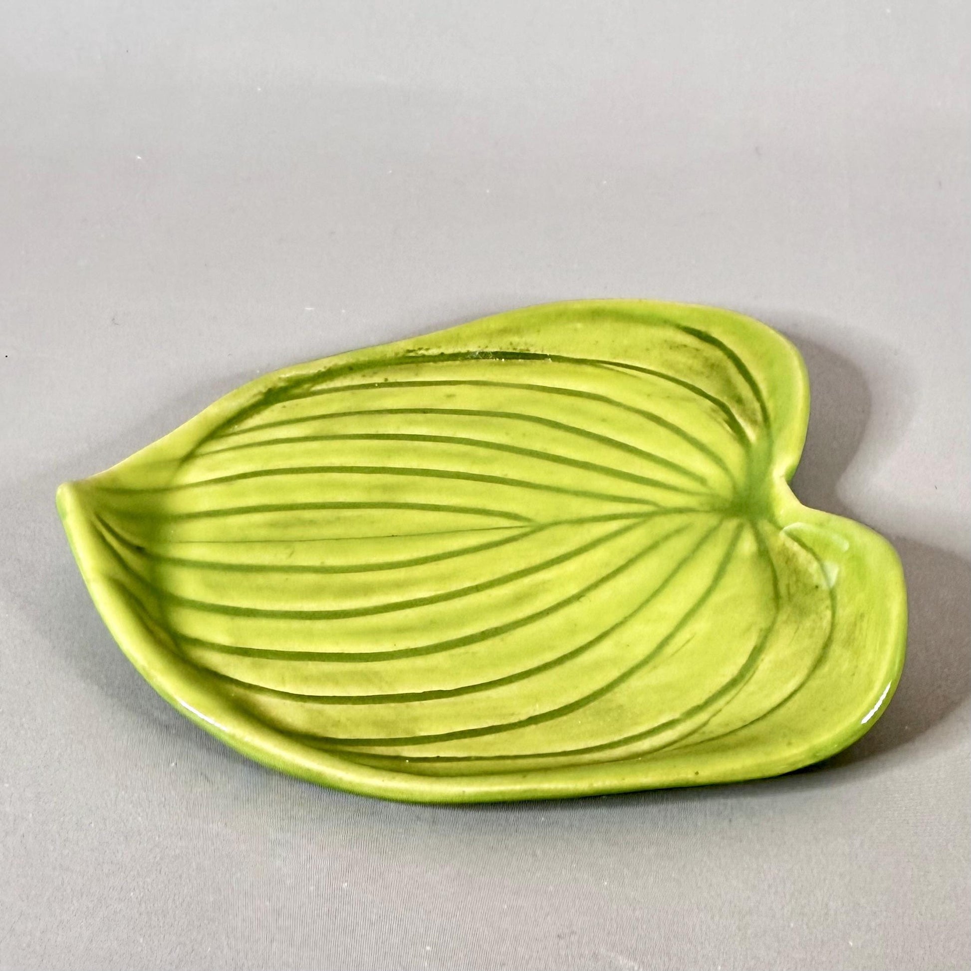 Bright Green Leaf Teabag Holder/Spoon Rest/ Trinket Dish #3