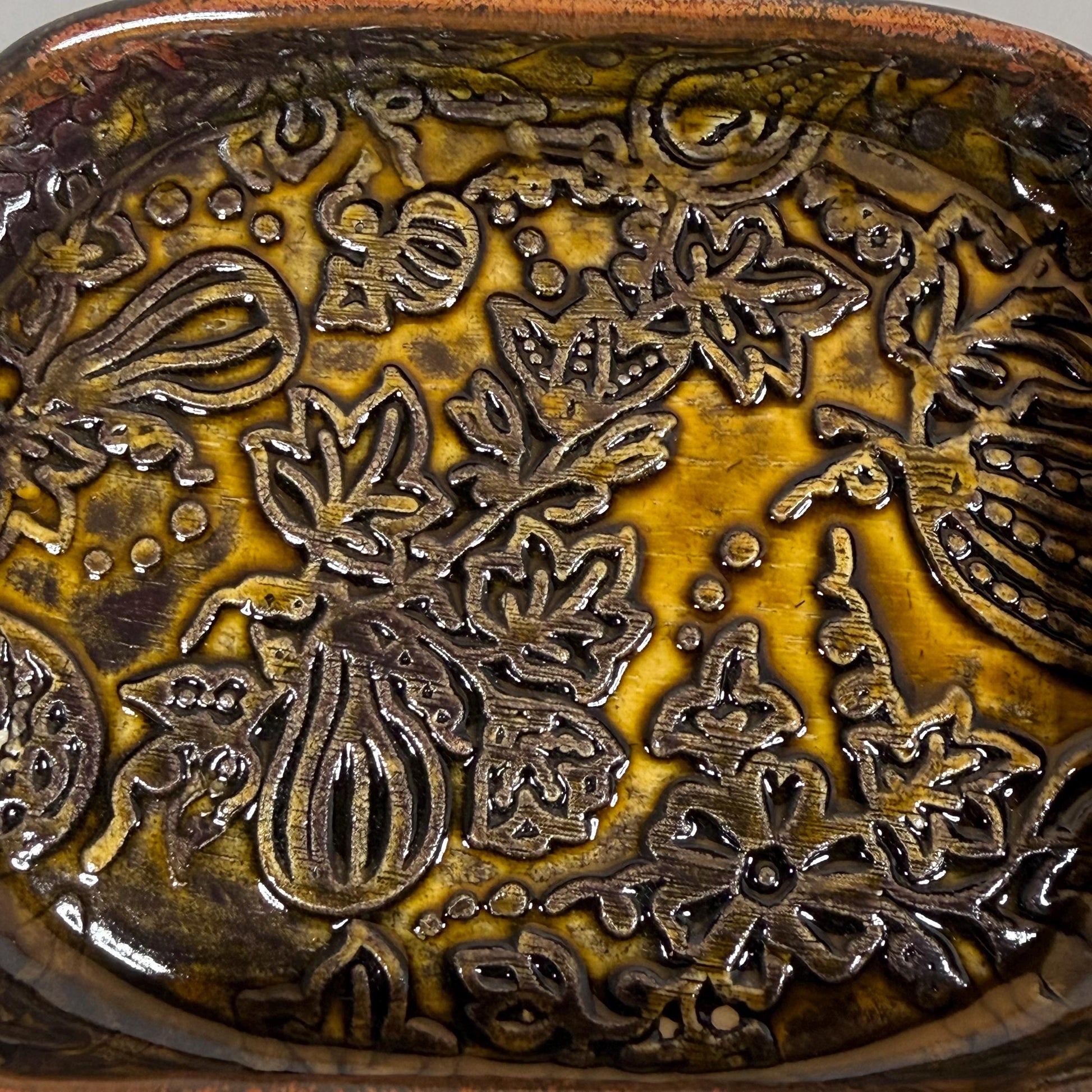 Gourds and Pumpkins Harvest Gold Trinket Dish