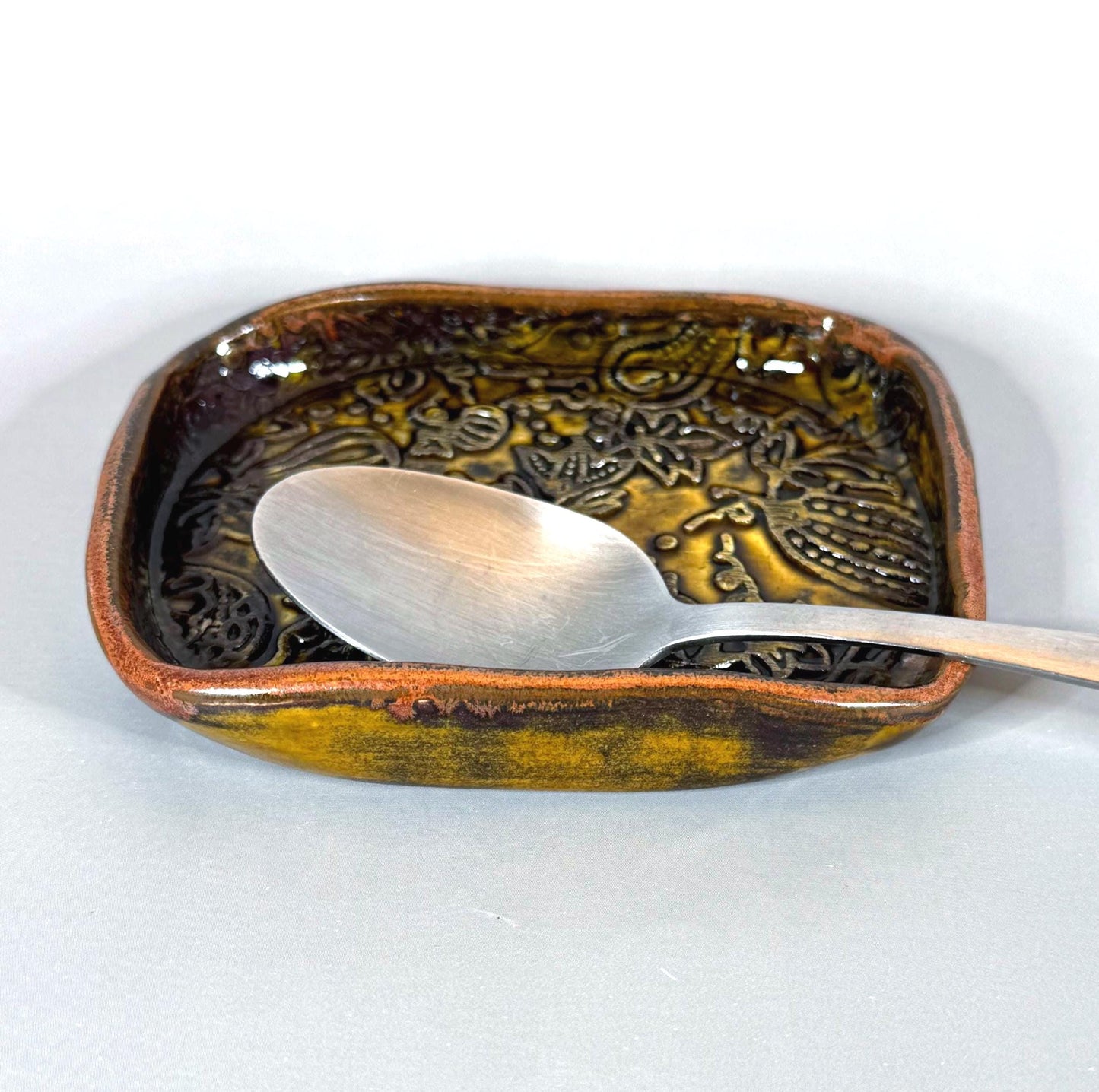 Gourds and Pumpkins Harvest Gold Trinket Dish