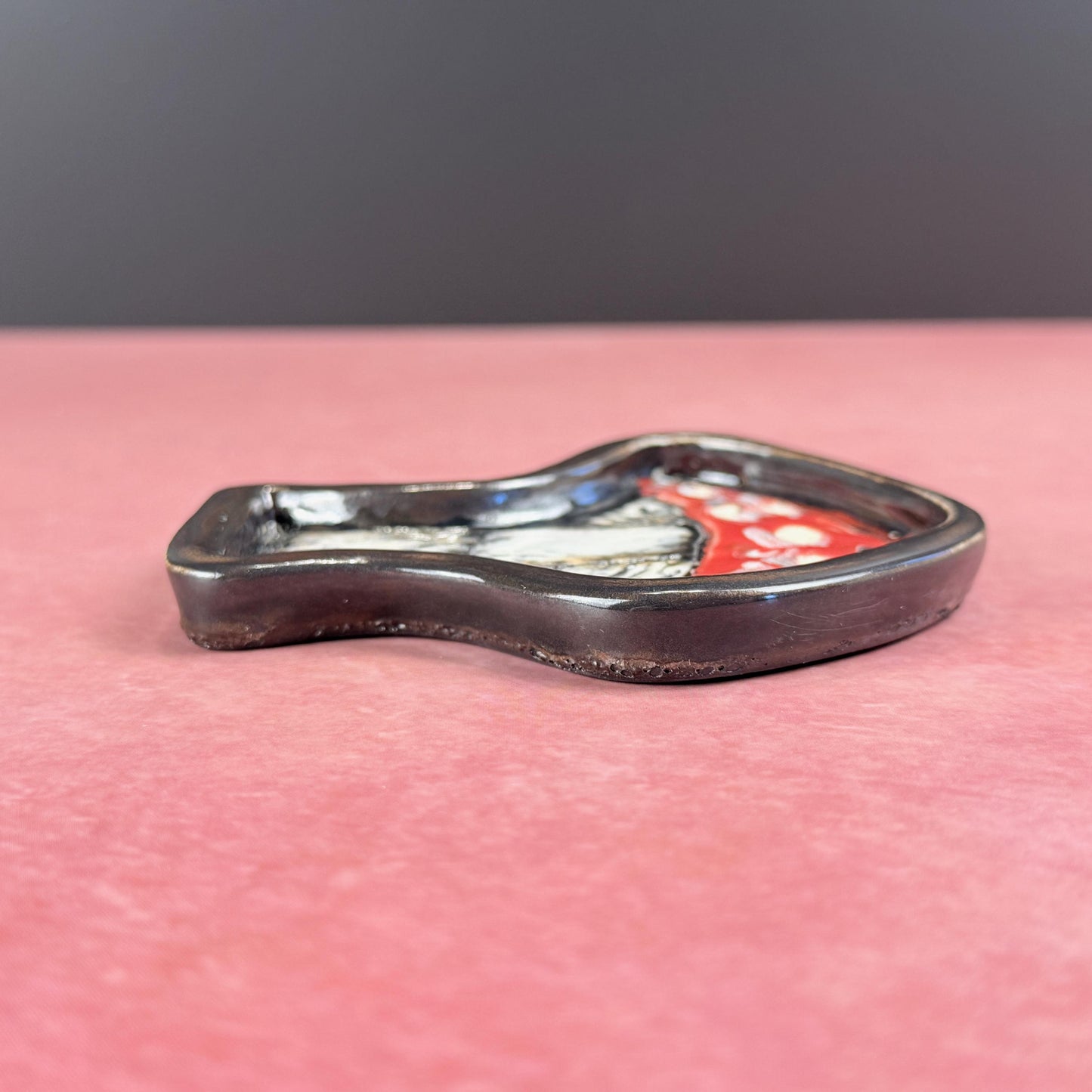 Small Red and White Mushroom Trinket Dish/Spoon Rest