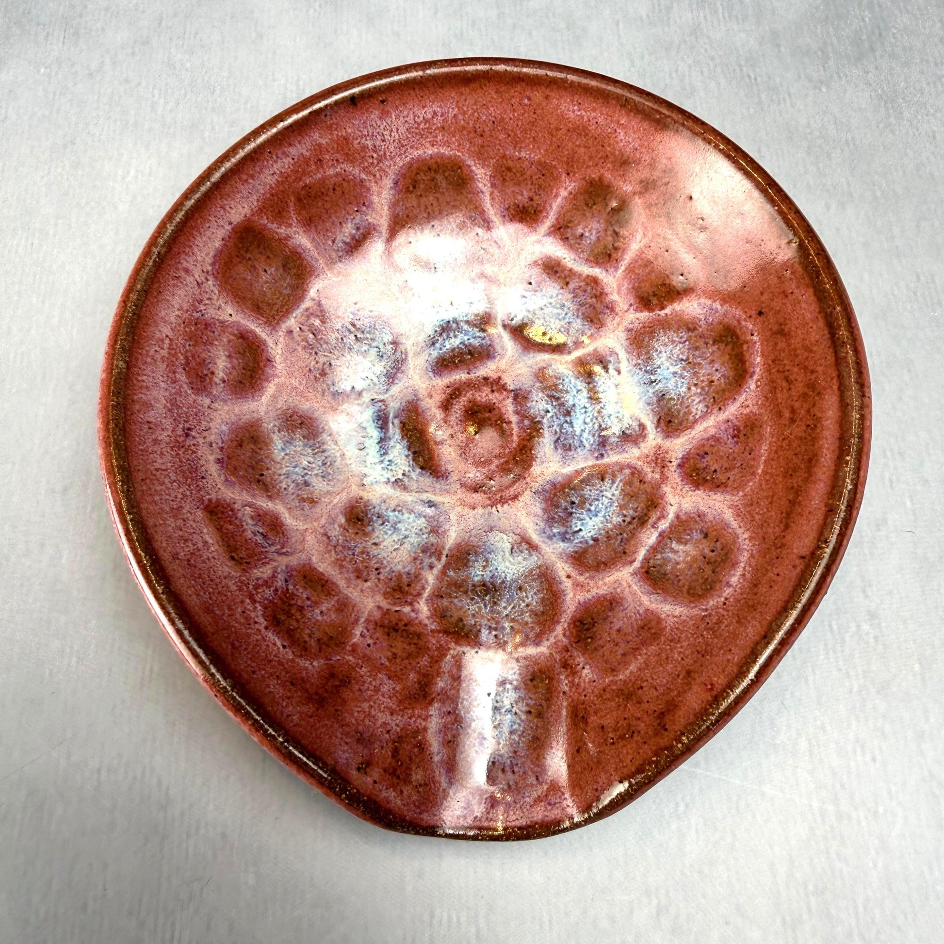 Shades of Pink Stoneware Spoon Rest