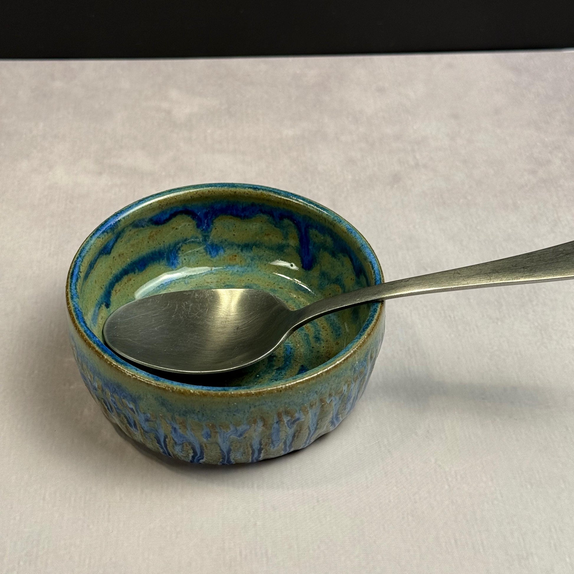 Green and Blue Charcuterie or Condiment Bowl/spice bowl