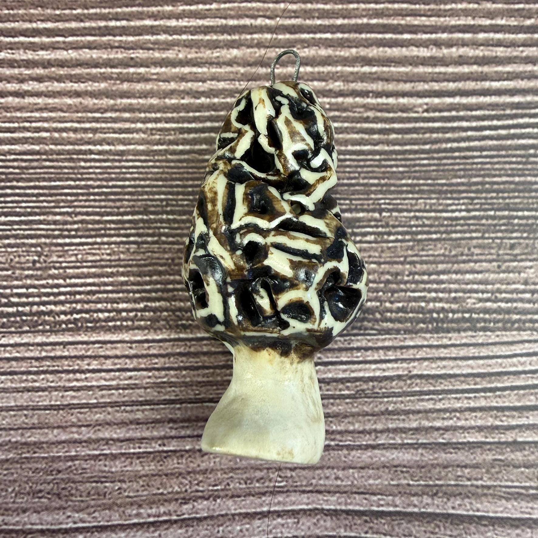 Set of 3 Ceramic Mushroom Ornaments