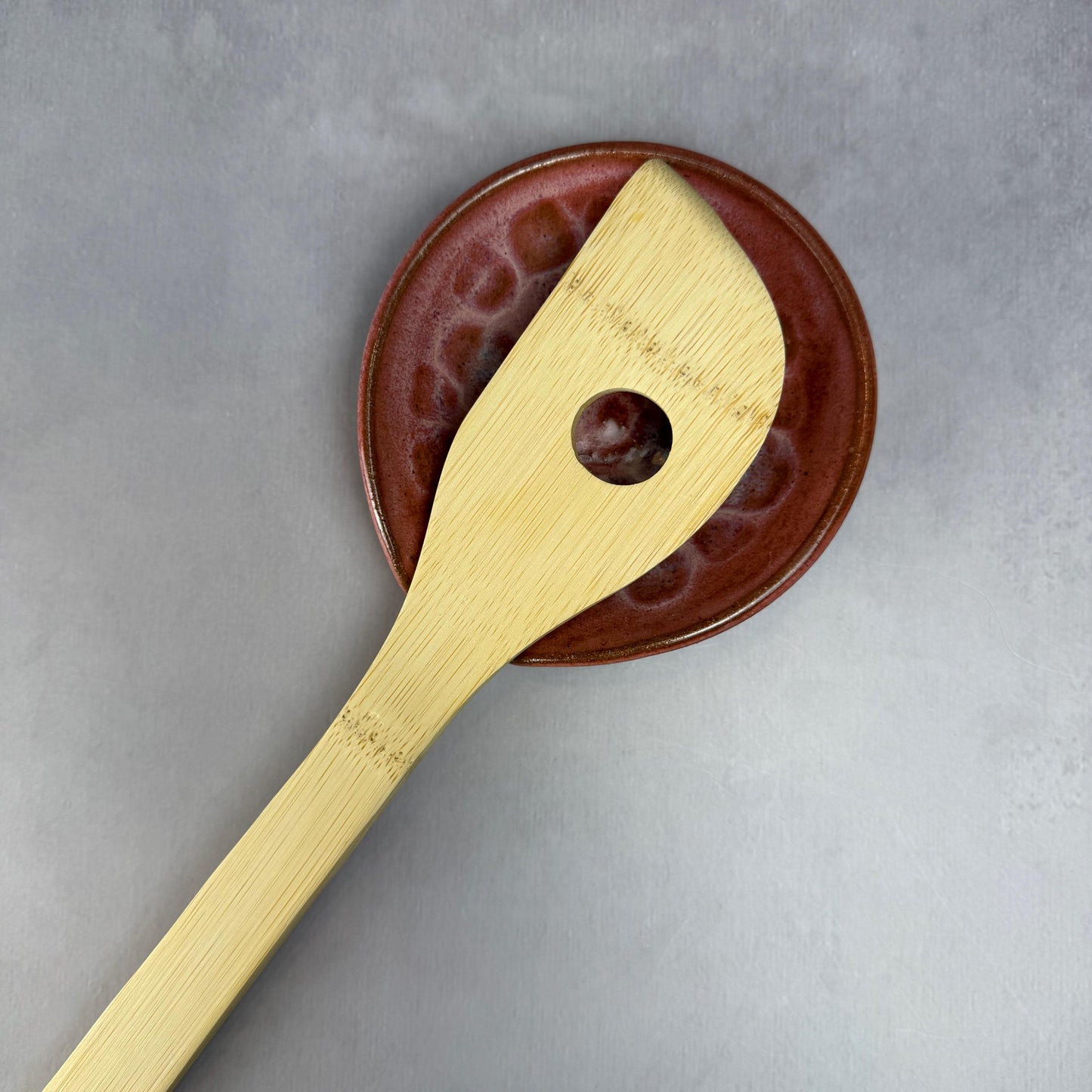 Shades of Pink Stoneware Spoon Rest