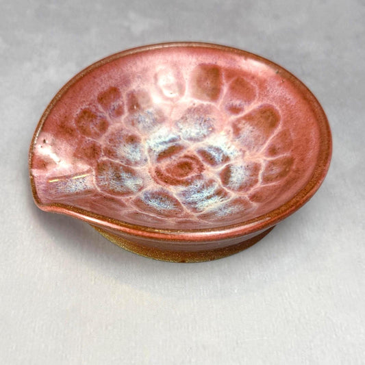 Shades of Pink Stoneware Spoon Rest