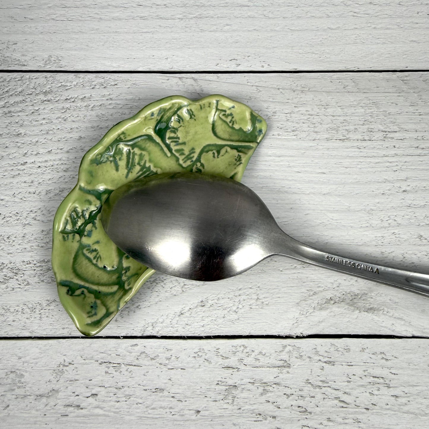 Small Ginkgo Teabag Holder/Spoon Rest