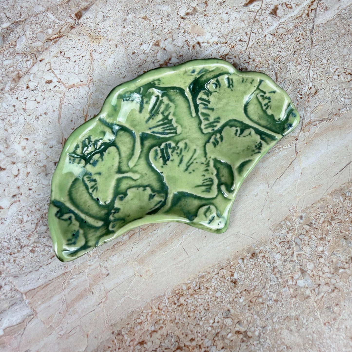 Small Ginkgo Teabag Holder/Spoon Rest