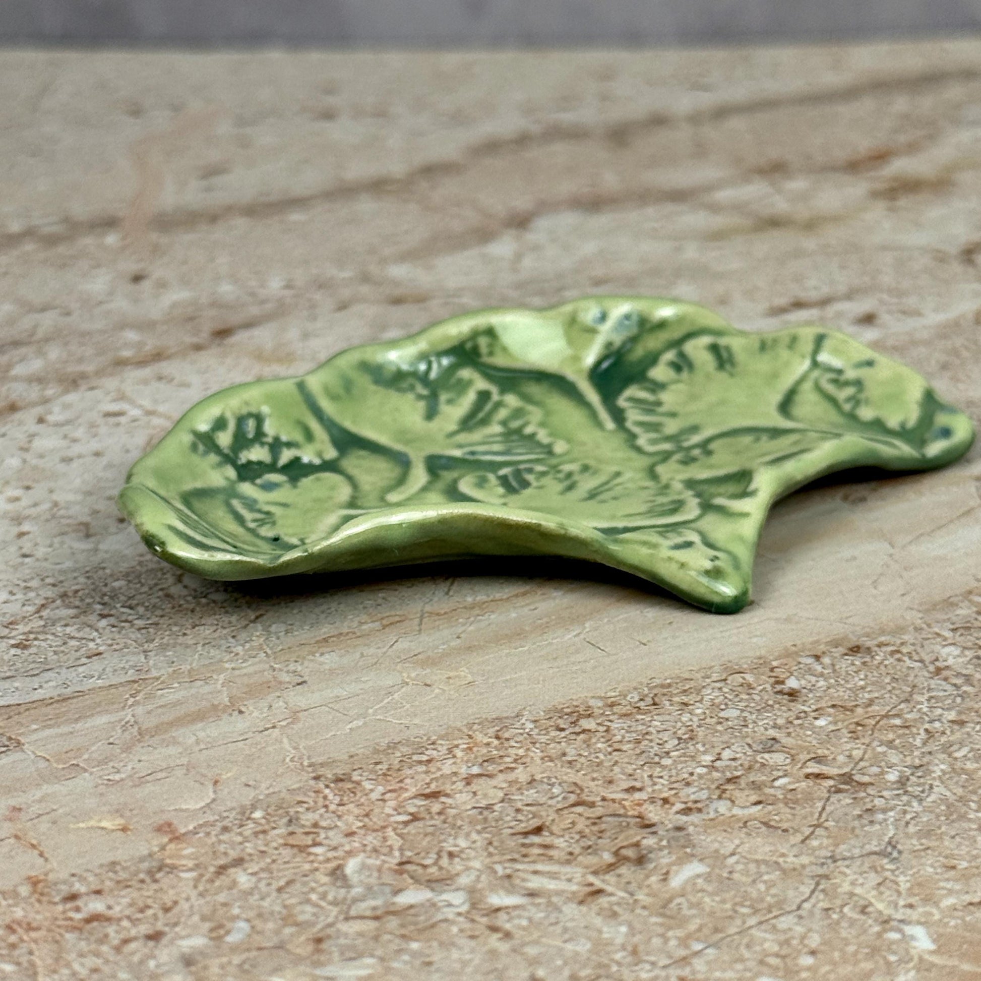 Small Ginkgo Teabag Holder/Spoon Rest