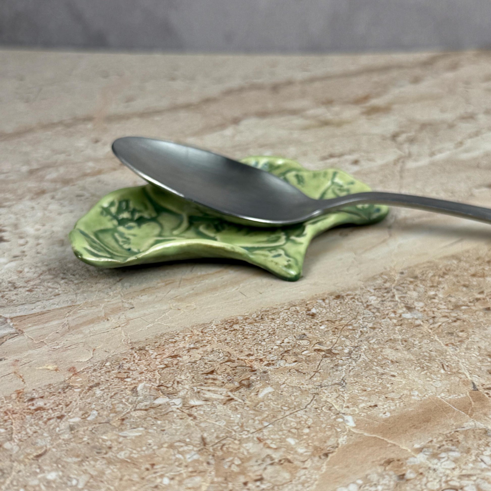 Small Ginkgo Teabag Holder/Spoon Rest