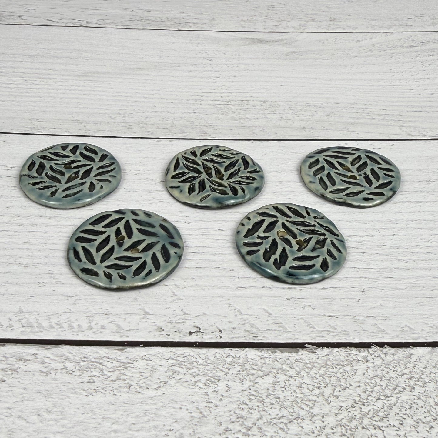 Light Sage with Dark Sage Leaf Pattern