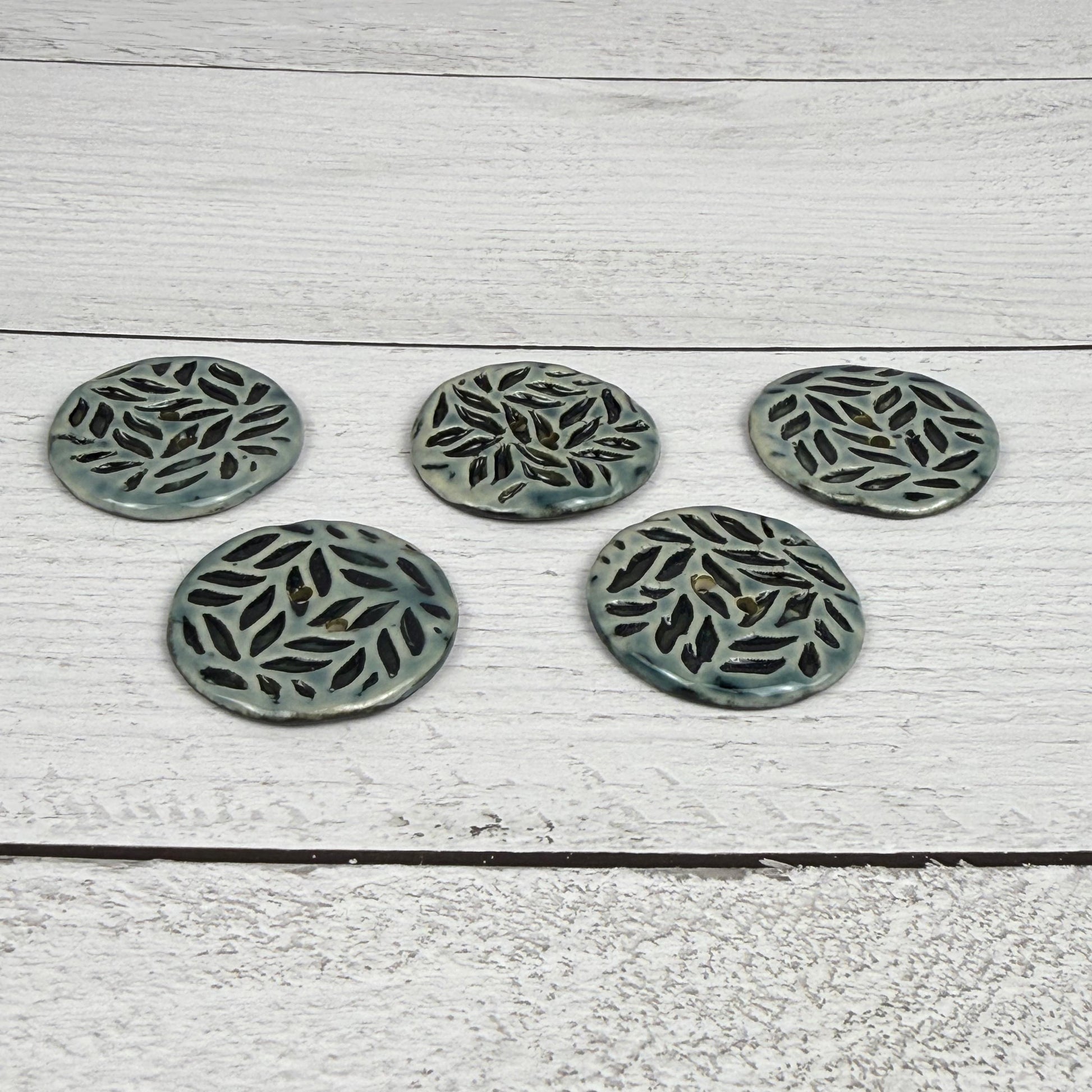 Light Sage with Dark Sage Leaf Pattern