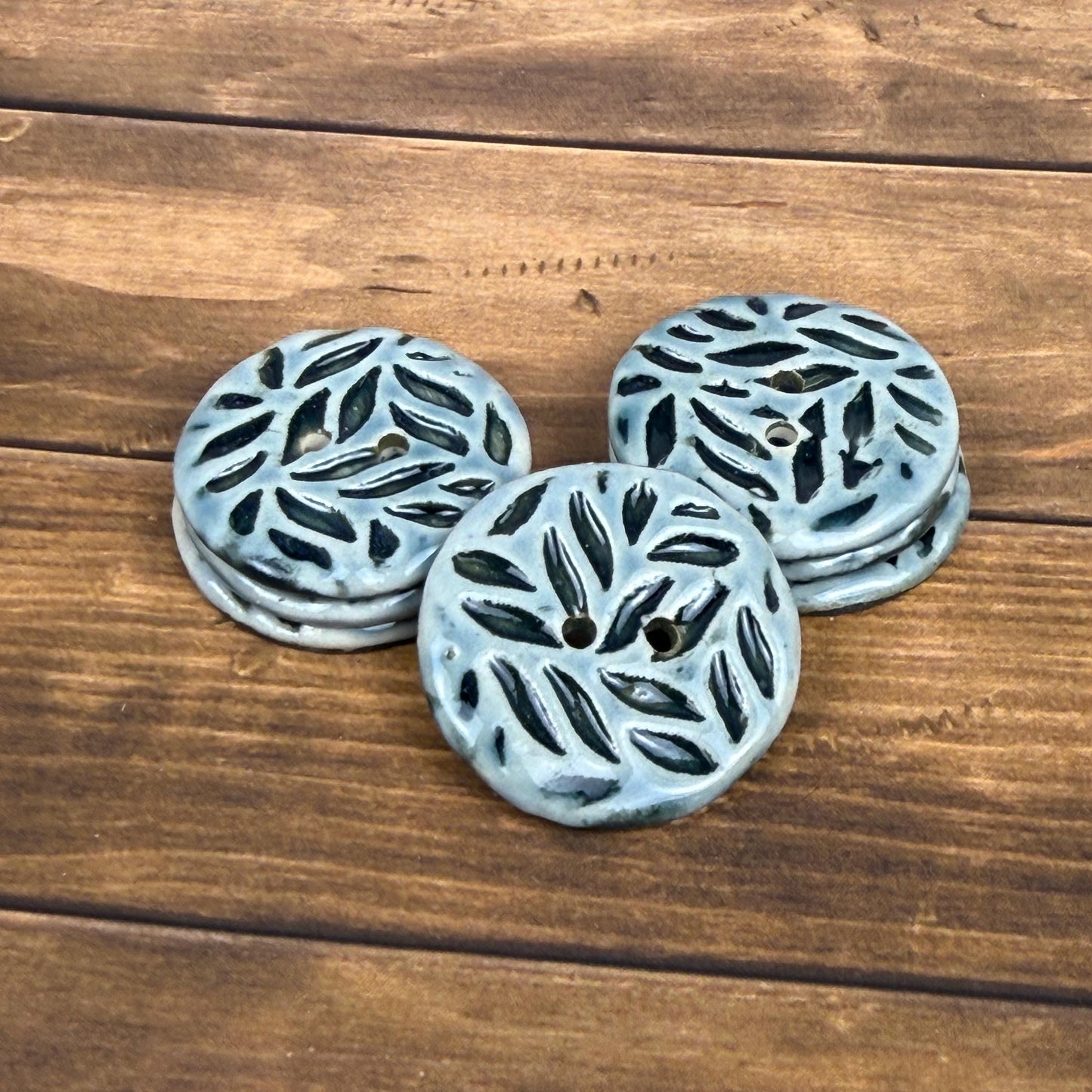 Light Sage with Dark Sage Leaf Pattern
