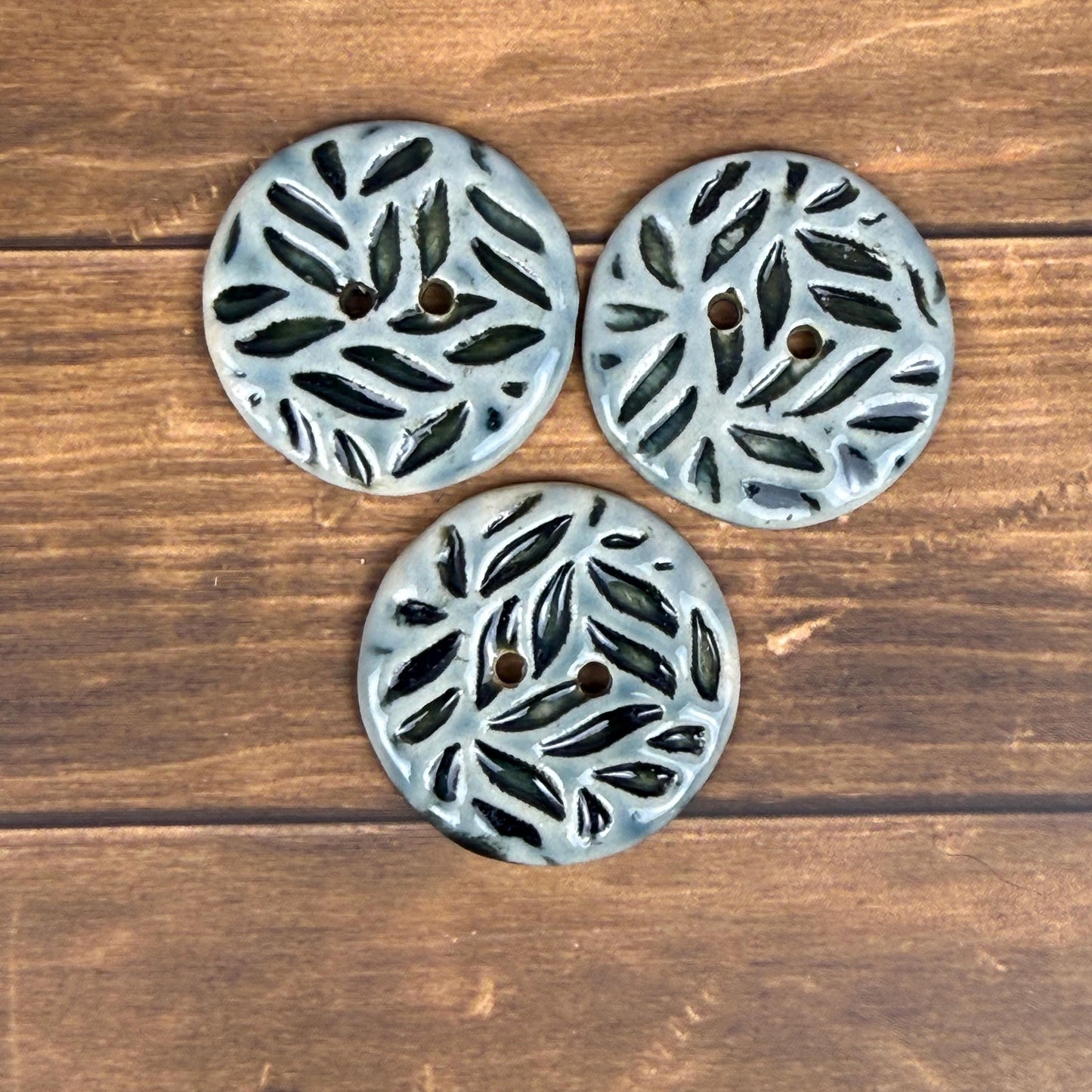 Light Sage with Dark Sage Leaf Pattern
