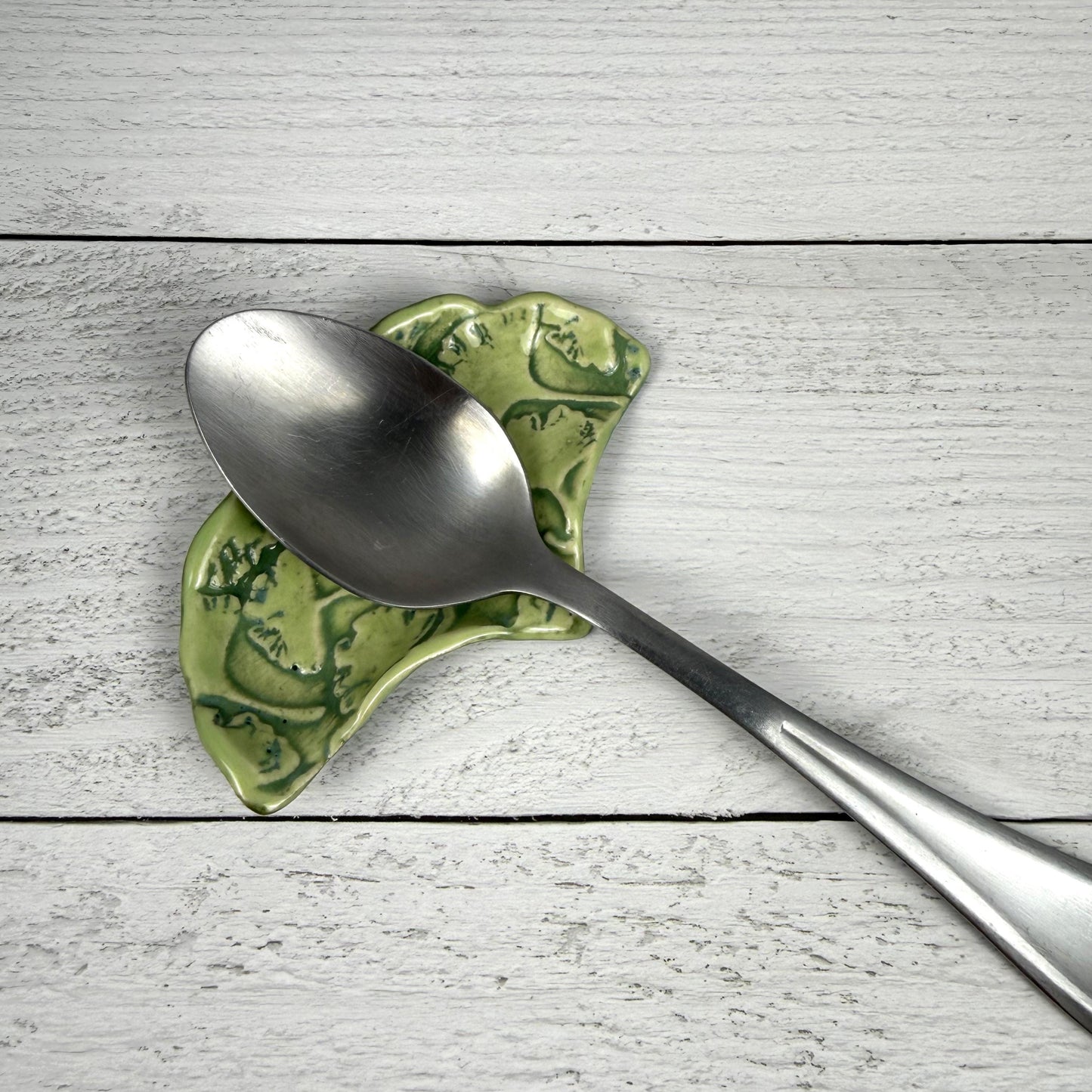 Small Ginkgo Teabag Holder/Spoon Rest