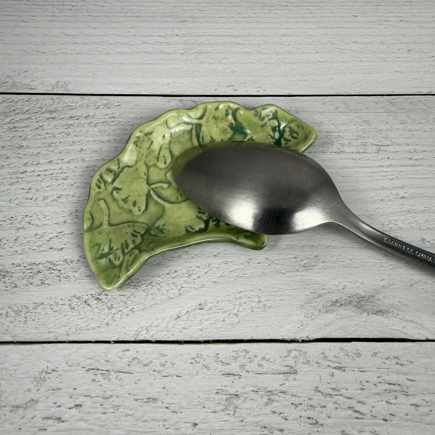 Small Ginkgo Teabag Holder/Spoon Rest
