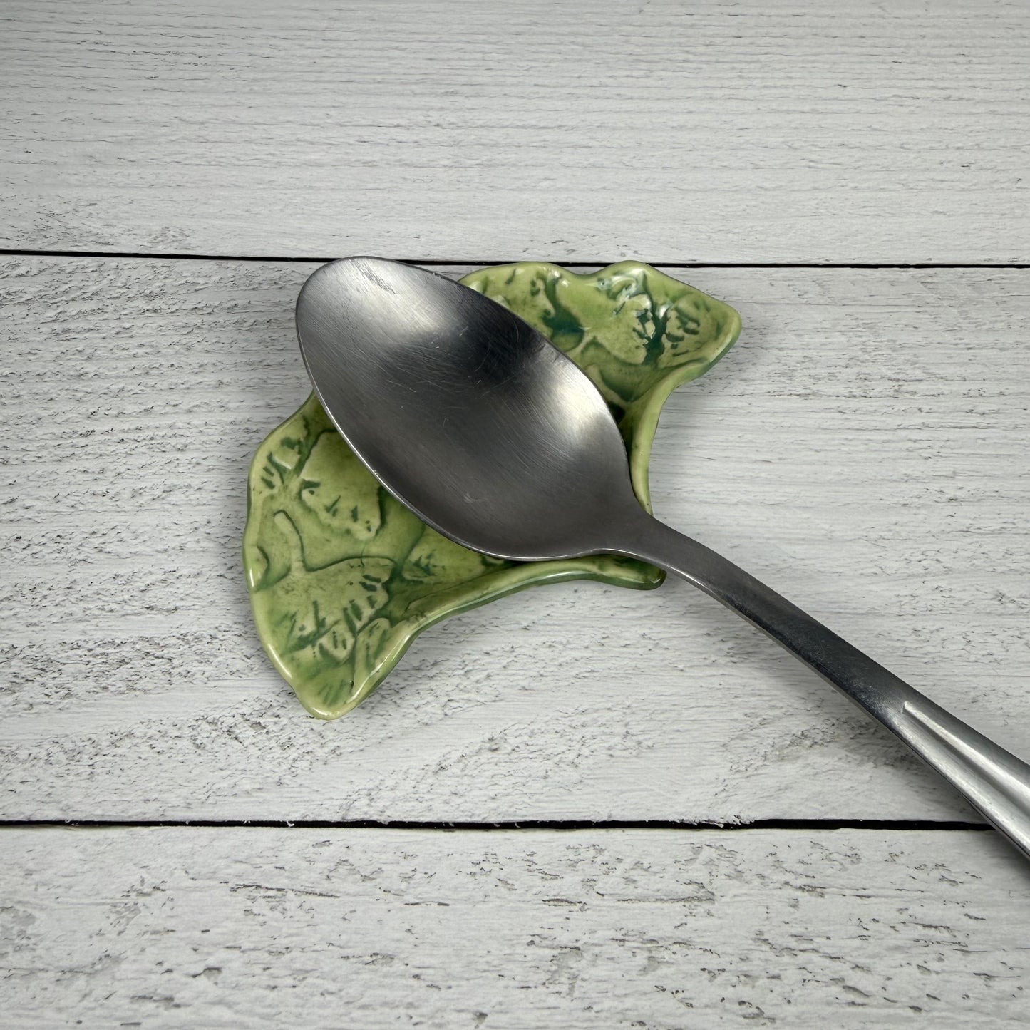 Small Ginkgo Teabag Holder/Spoon Rest