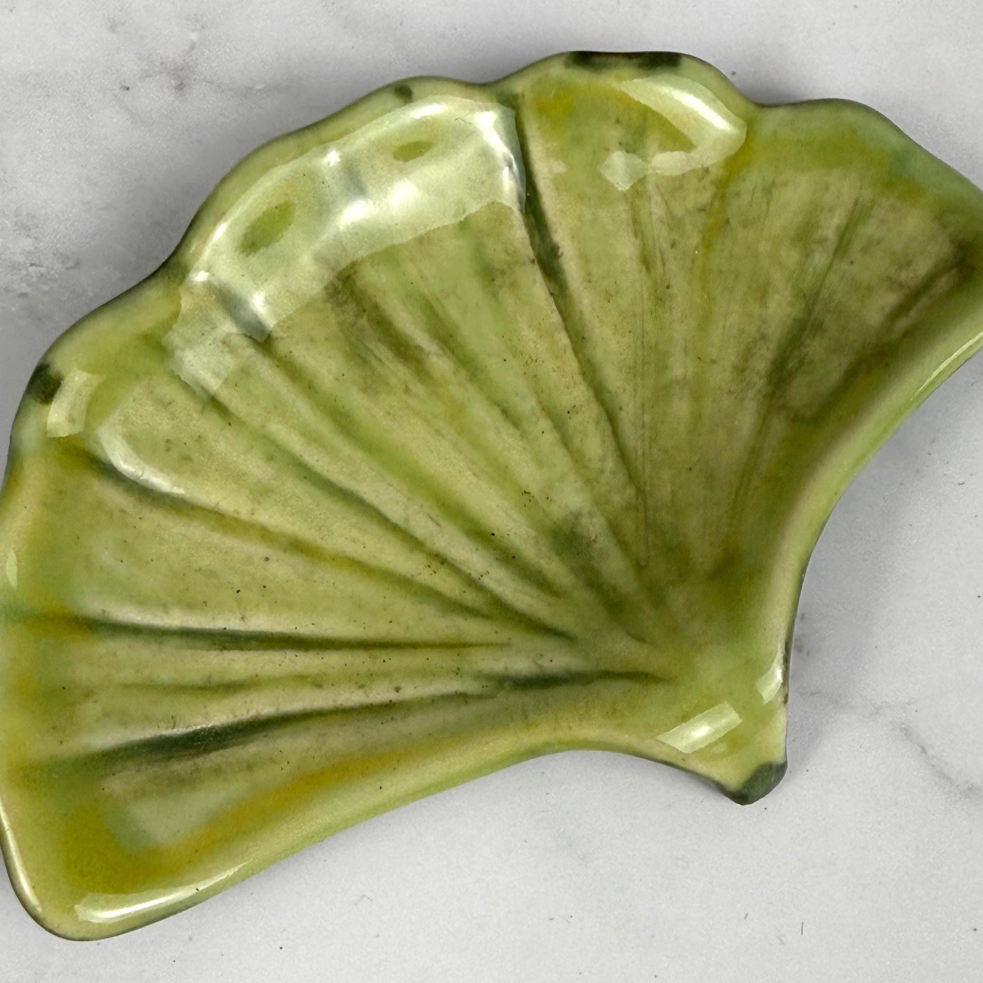 Ginkgo Leaf Teabag Holder/Spoon Rest