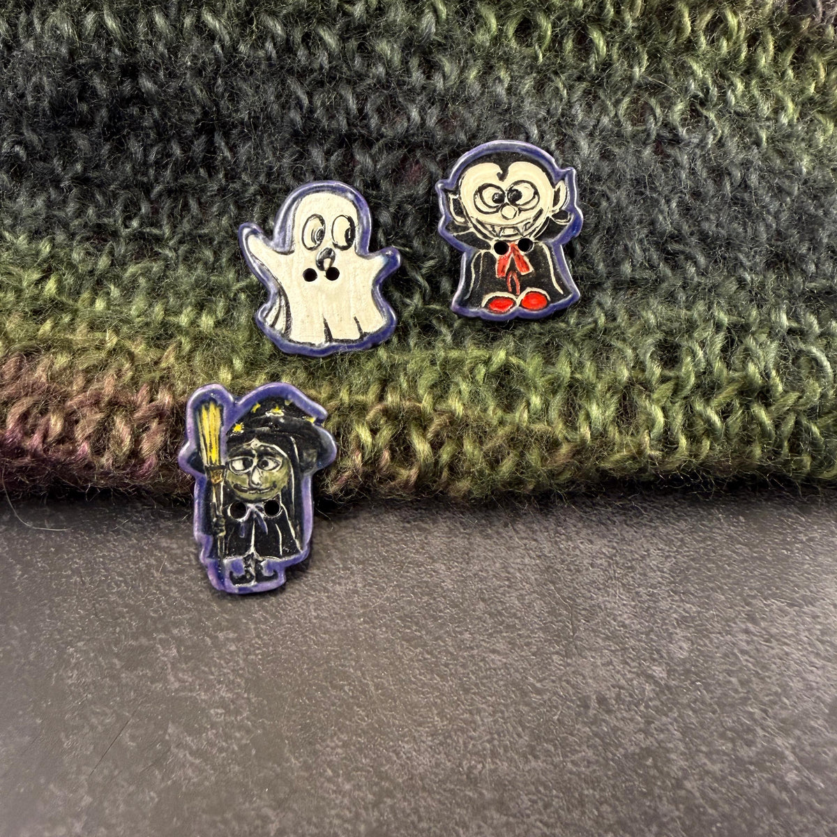 Halloween Ghouls Buttons